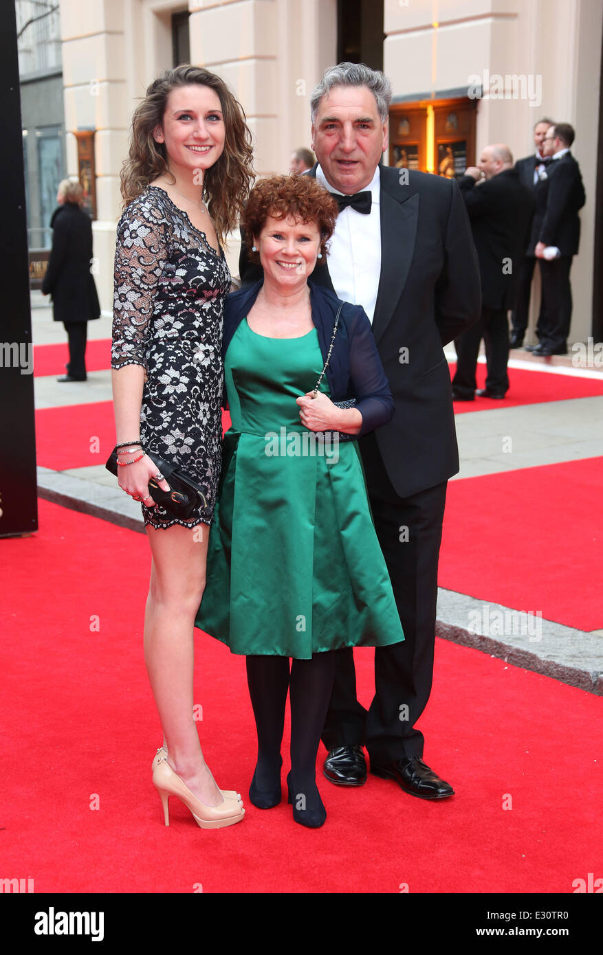 The Laurence Olivier Awards 2013 held at the Royal Opera House - Arrivals  Featuring: Imelda Staunton,daughter,husband Where: London, United Kingdom When: 28 Apr 2013 Stock Photo