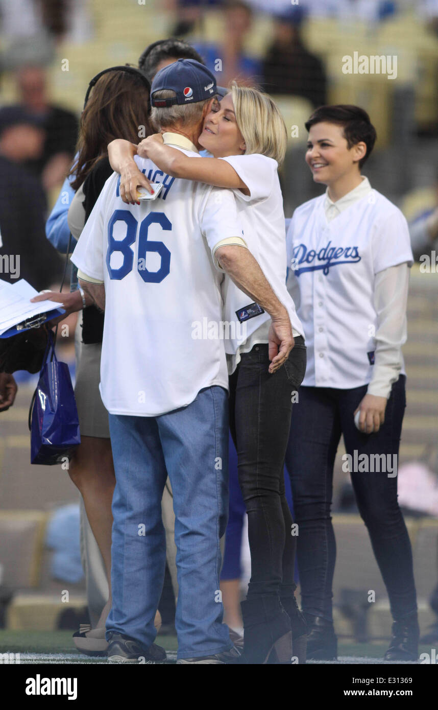 Celebrities at the LA Dodgers vs Colorado Rockies baseball game at Dodger  Stadium Featuring: Julianne Hough Where: Los Angeles, California, United  States When: 01 May 2013 Stock Photo - Alamy