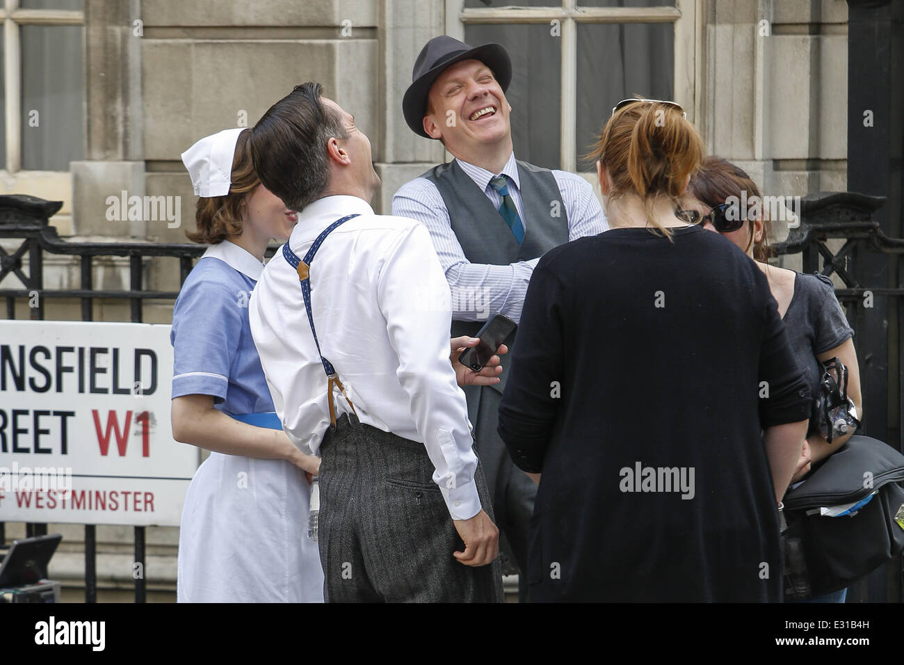 'Breathless' new ITV series filming in central London Featuring Jack