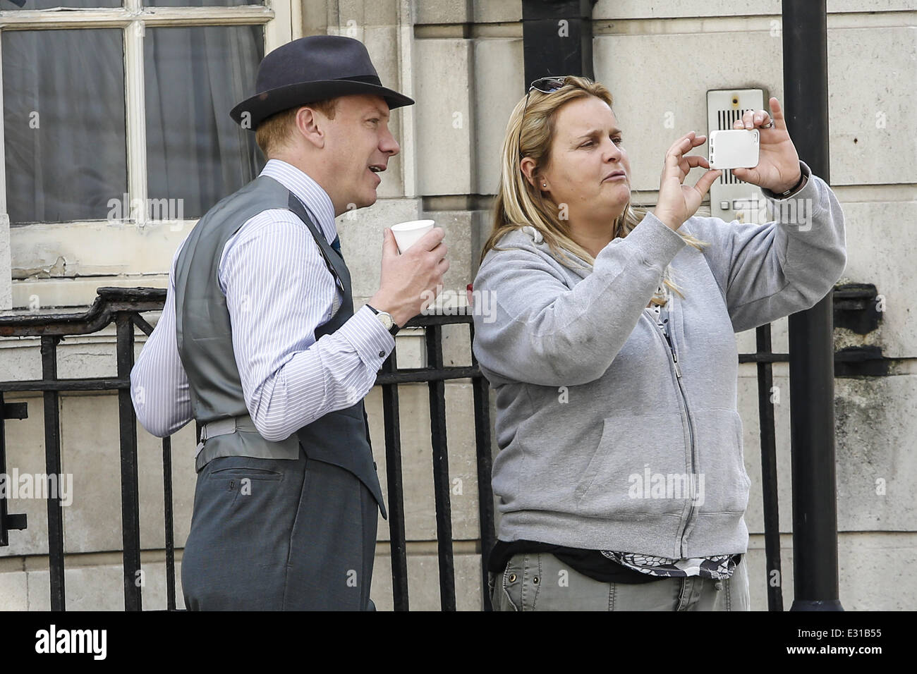 'Breathless' new ITV series filming in central London Featuring Shaun