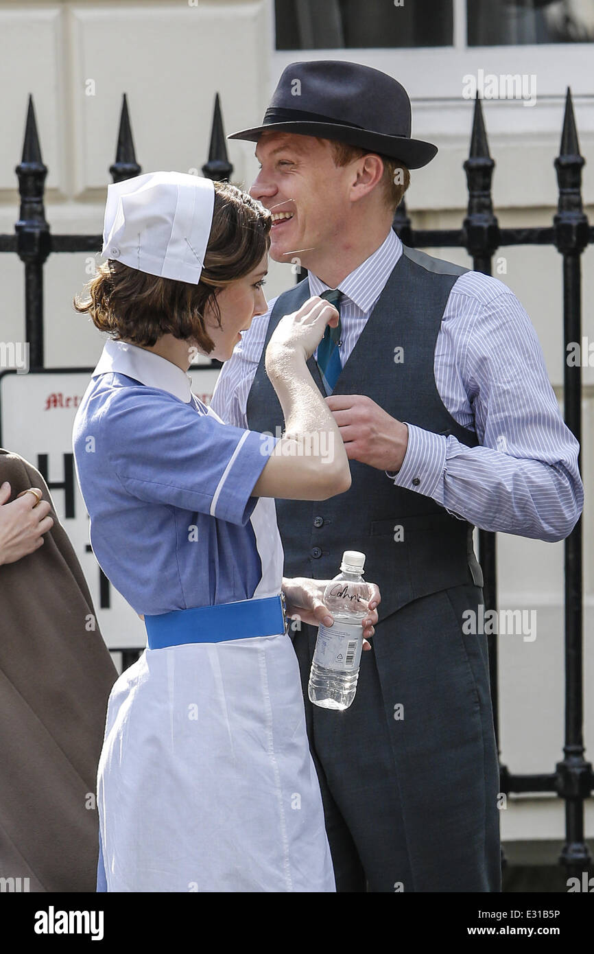 'Breathless' new ITV series filming in central London Featuring Shaun