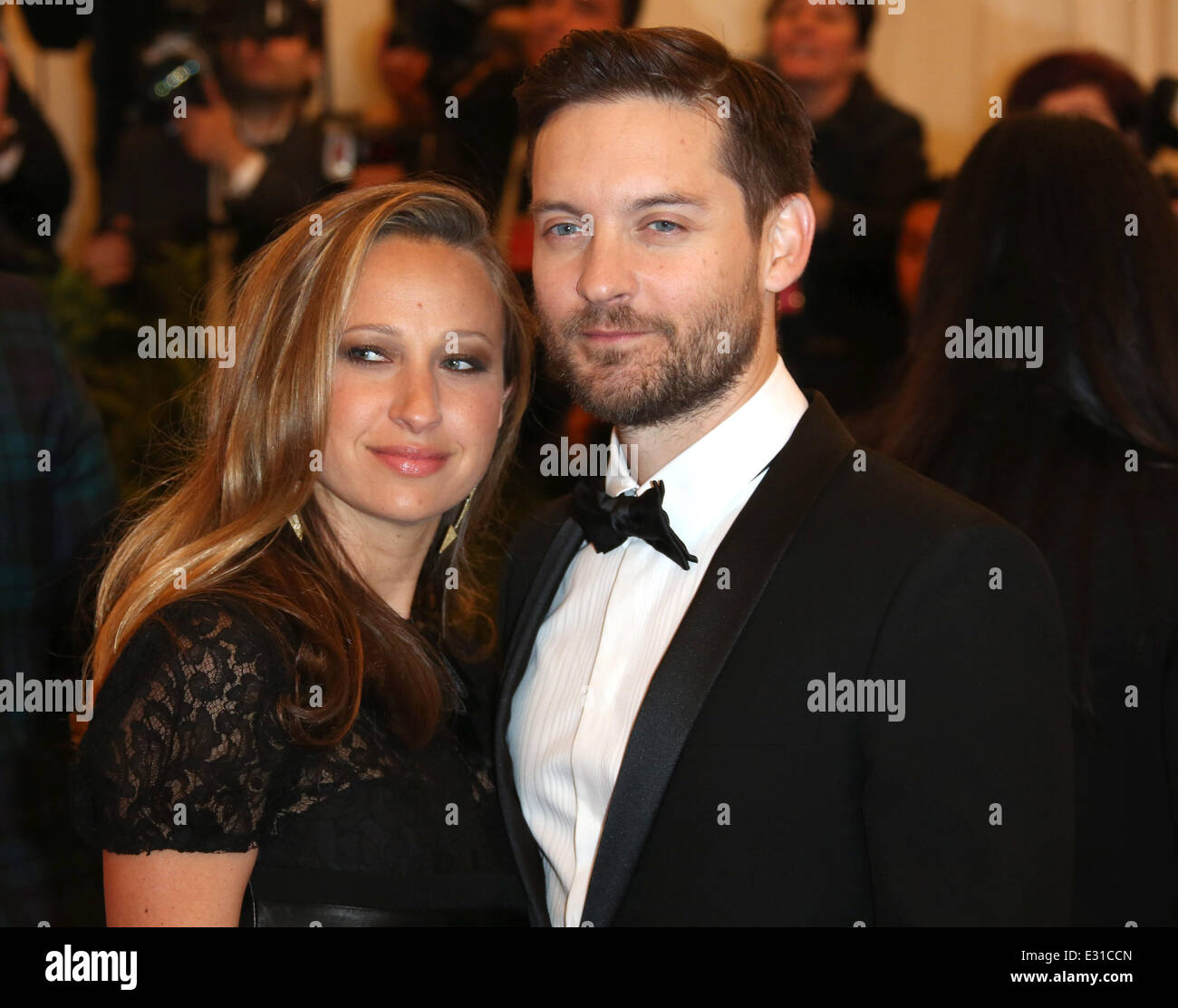 'PUNK: Chaos to Couture' Costume Institute Gala at The Metropolitan Museum of Art - Arrivals  Featuring: Tobey Maguire,Jennifer Stock Photo
