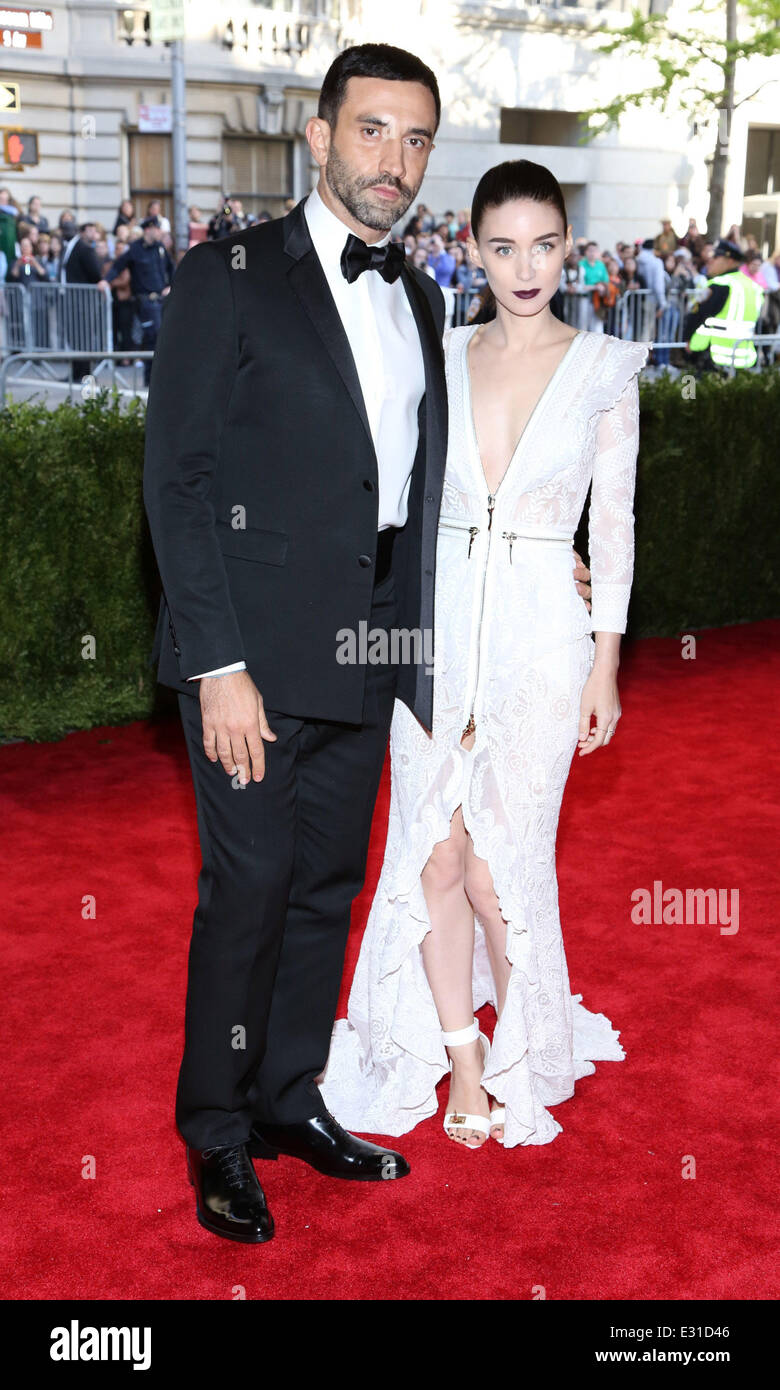 'PUNK: Chaos to Couture' Costume Institute Gala at The Metropolitan Museum of Art  Featuring: Riccardo Tisci,Rooney Mara Where: Stock Photo