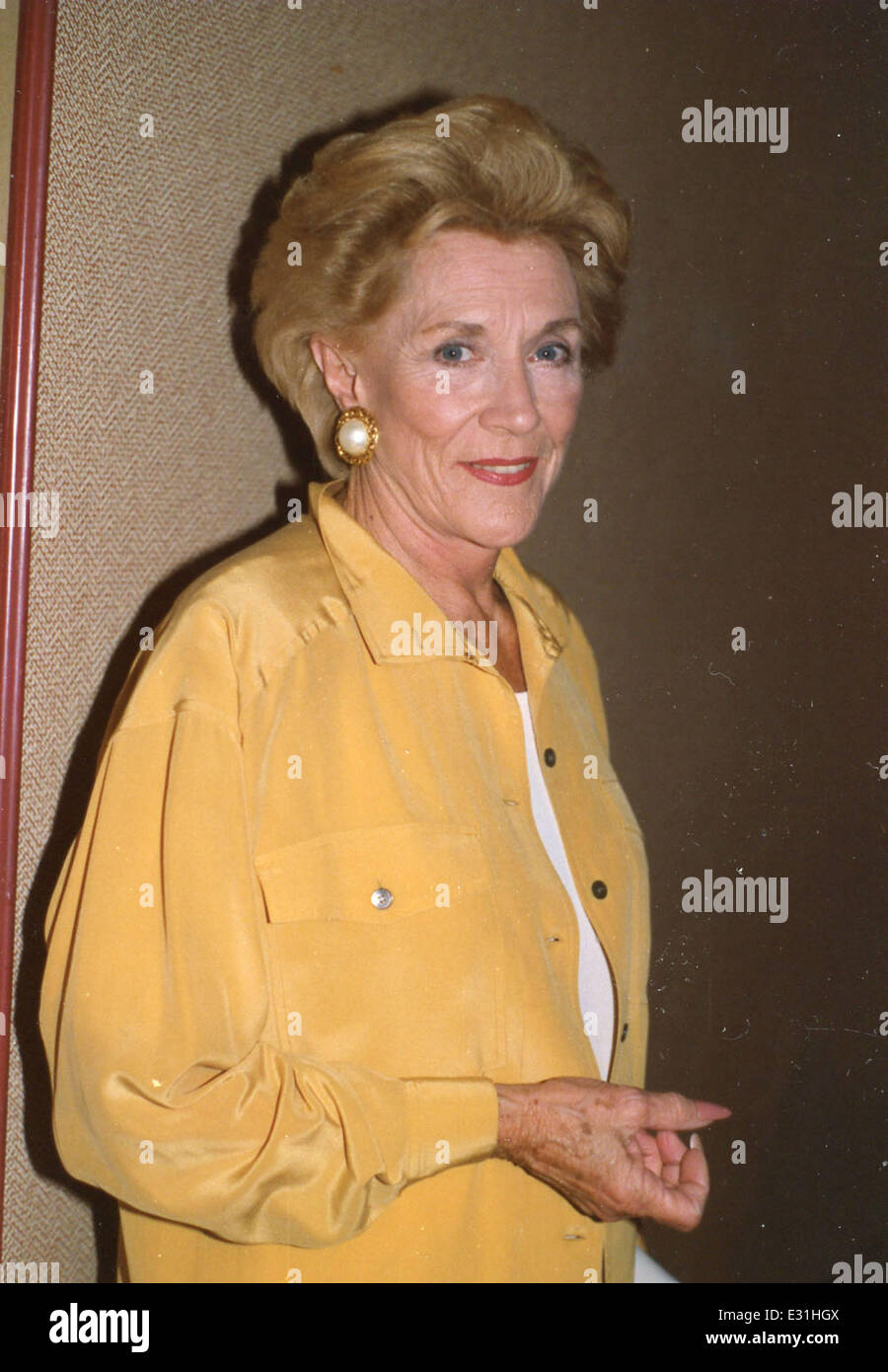 **File Photo** Jeanne Cooper, best known as matriarch Katherine Chancellor on CBS' daytime drama "The Young and the Restless," has died. She was 84.  Jeanne Cooper 1990  Featuring: Jeanne Cooper Where: United States When: 09 May 2013 Stock Photo