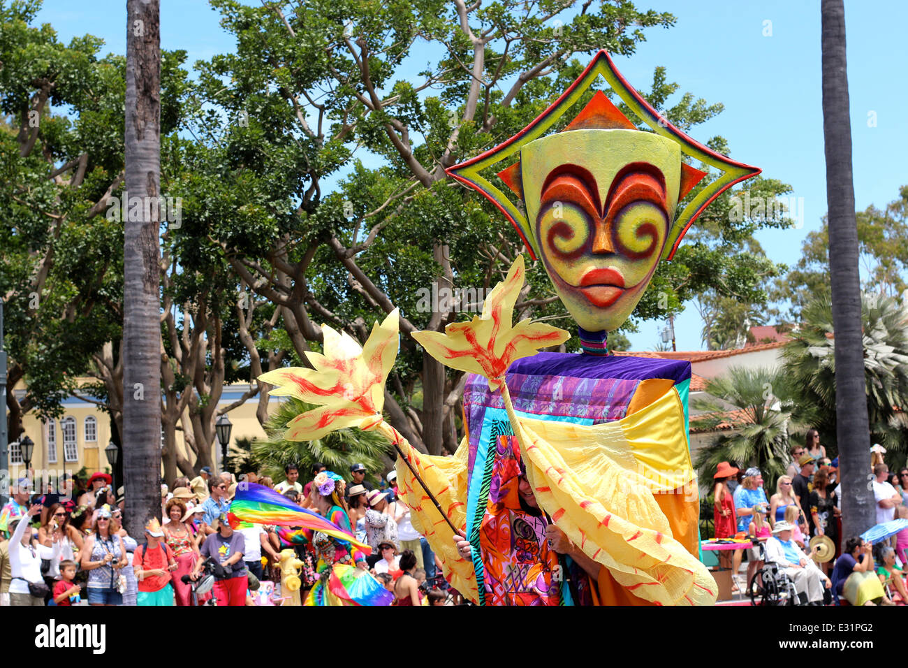 Summer Solstice Parade in Santa Barbara, California, USA Stock Photo