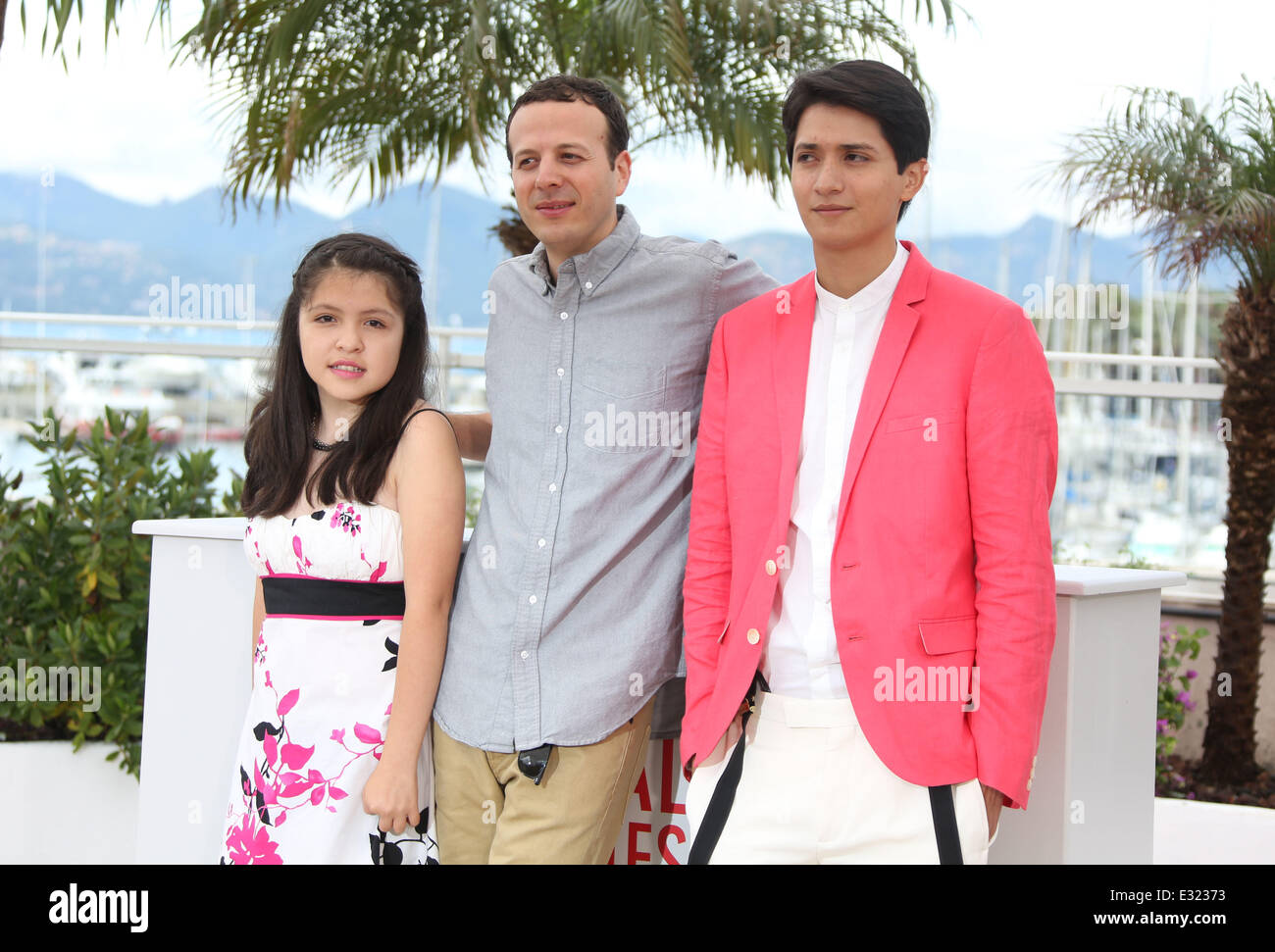 66th Cannes Film Festival - Heli - Photocall  Featuring: Amat Escalante,Armando Espitia,Andrea Vergara Where: Cannes, France When: 16 May 2013 Toby/WENN.com Stock Photo