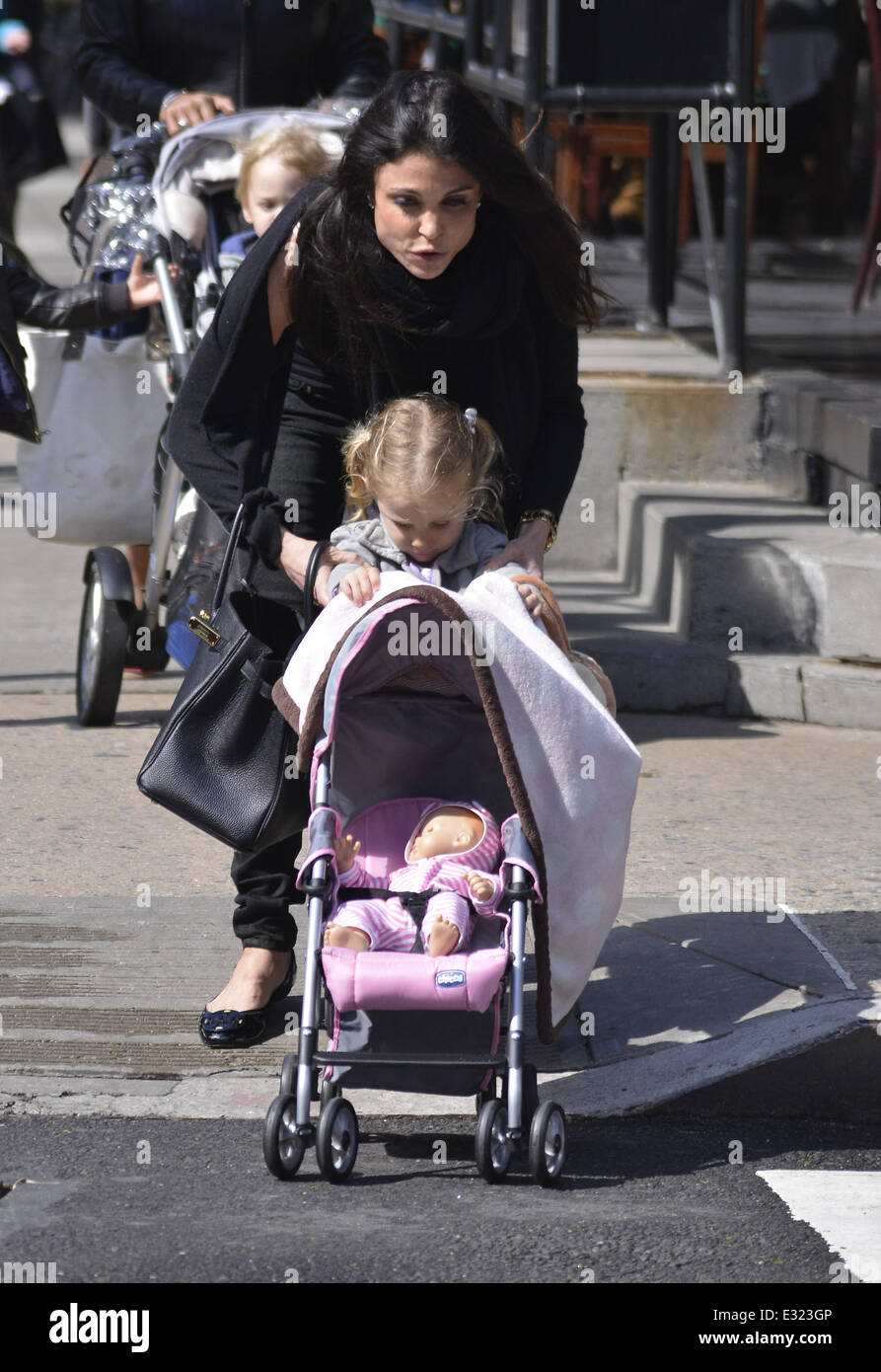 Bethenny Frankel takes her daughter Bryn Hoppy to the park and later go