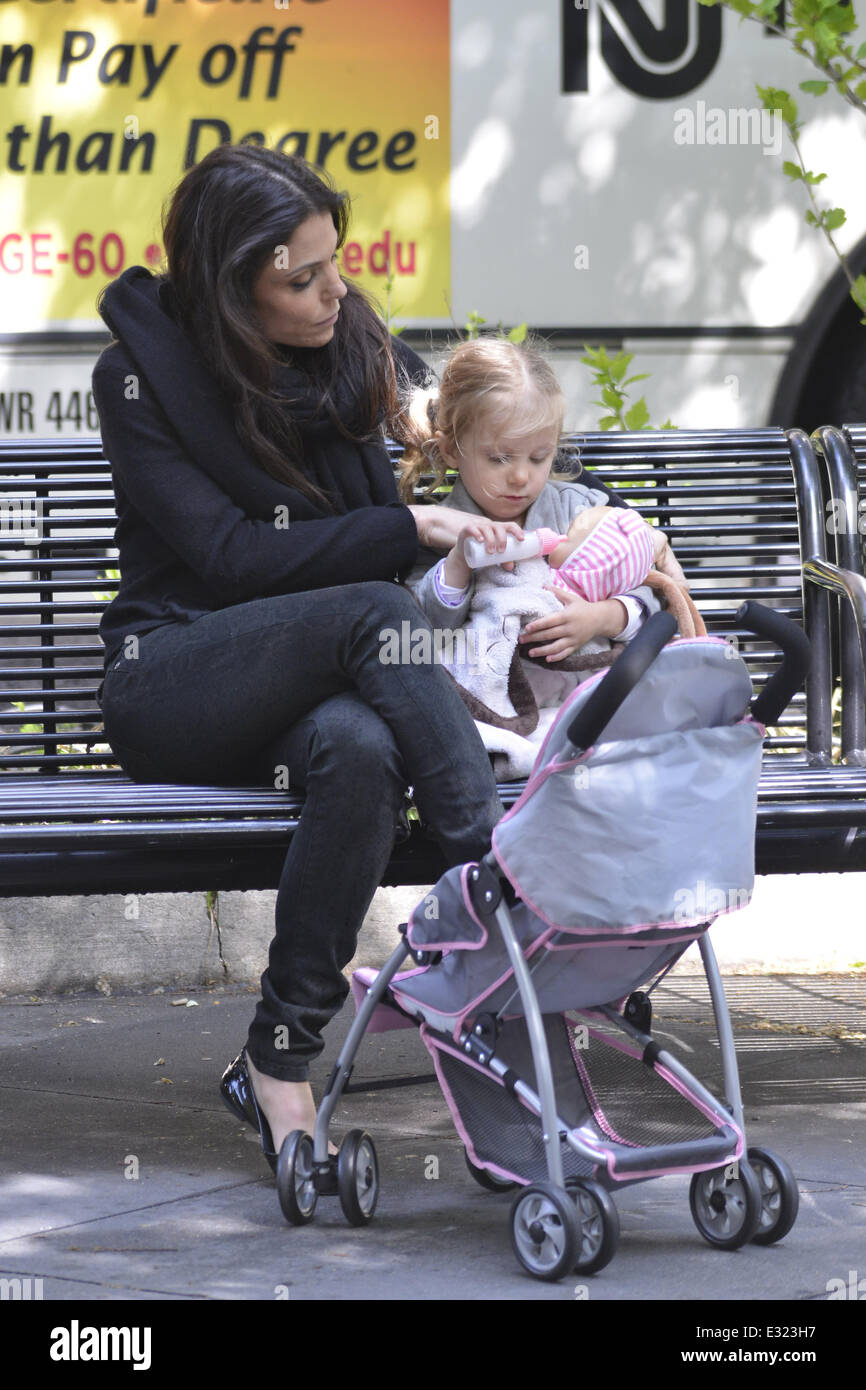 Bethenny Frankel takes her daughter Bryn Hoppy to the park and later go