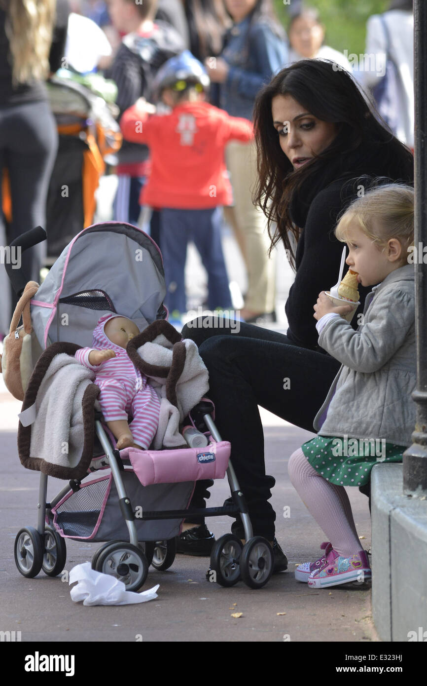 Bethenny Frankel takes her daughter Bryn Hoppy to the park and later go