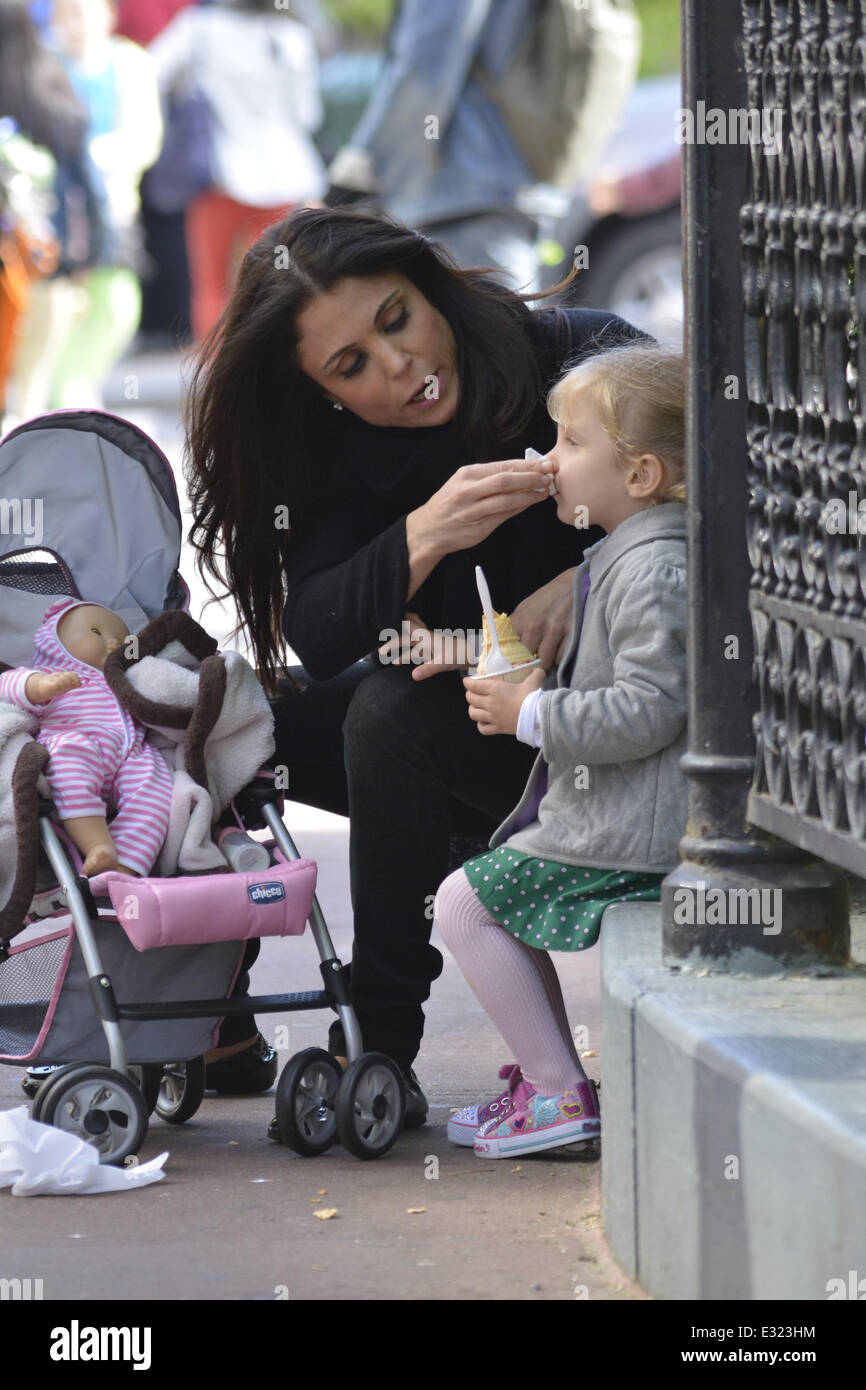 Bethenny Frankel takes her daughter Bryn Hoppy to the park and later go