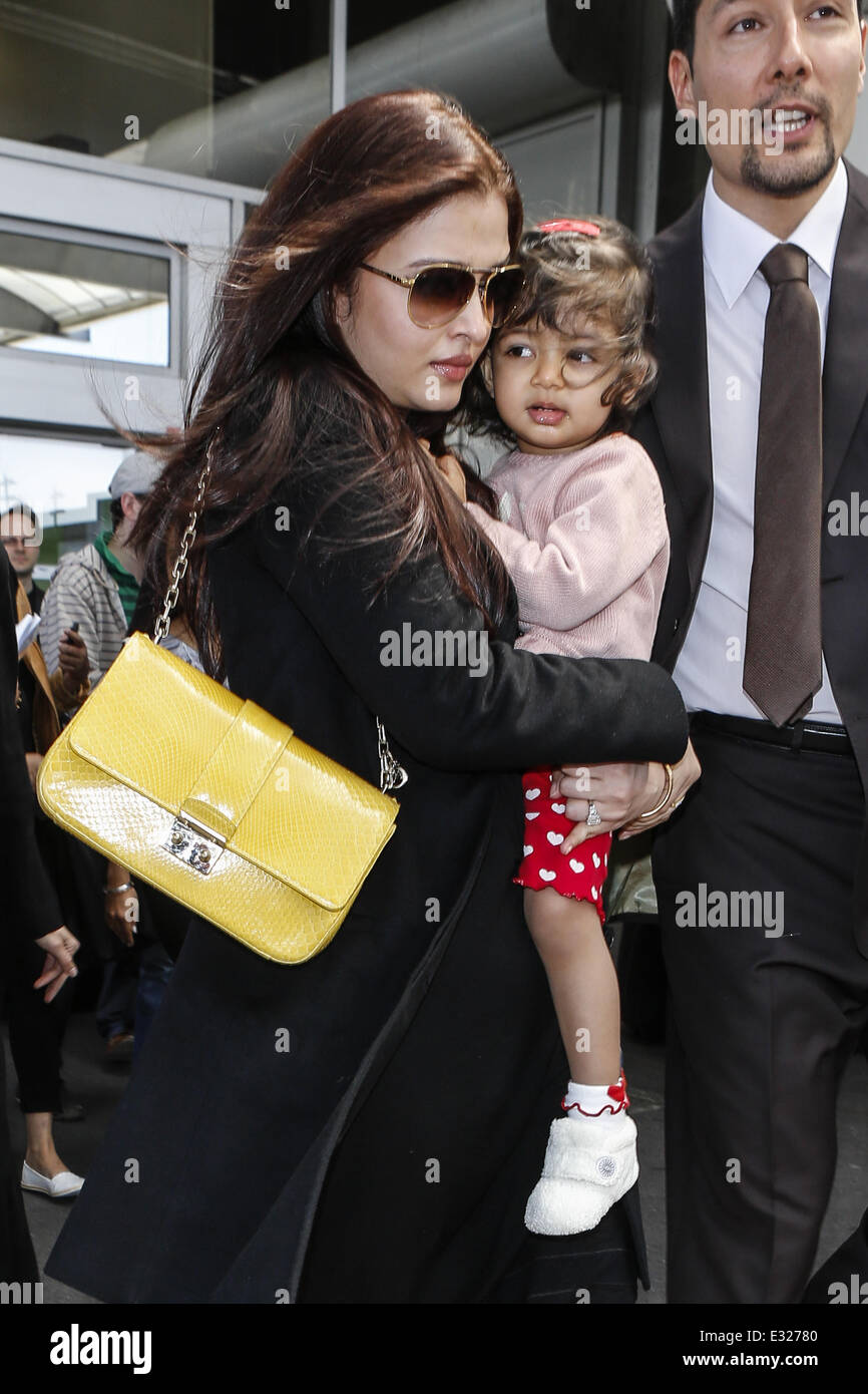 Aishwarya Rai arrives at Nice airport for the 66th Cannes Film