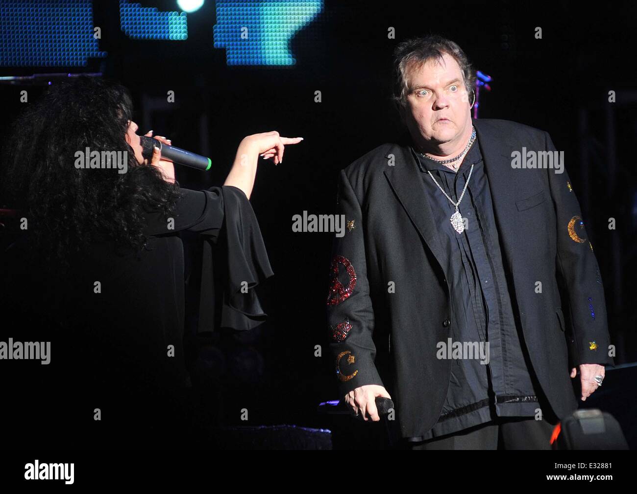 Meat Loaf performs during his 'The Farewell Tour' at The O2 Featuring Meat Loaf,Marvin Lee Aday
