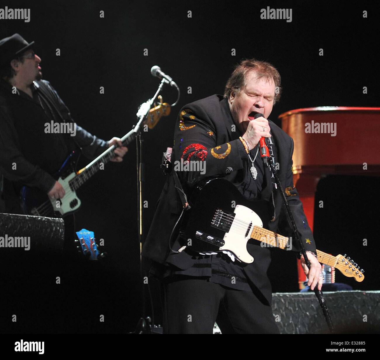 Meat Loaf performs during his 'The Farewell Tour' at The O2 Featuring Meat Loaf,Marvin Lee Aday