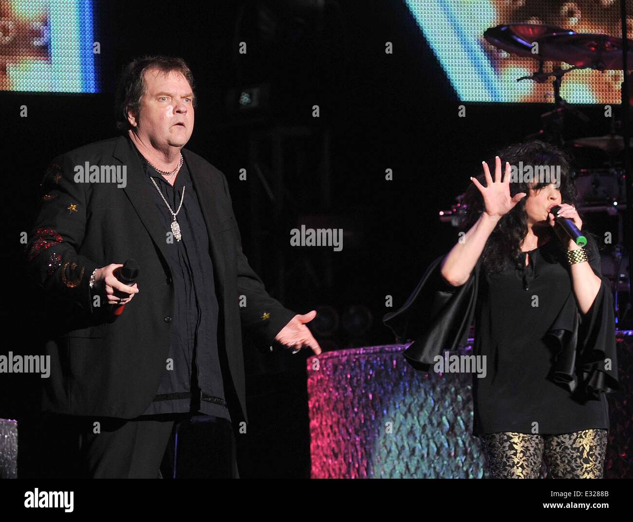 Meat Loaf performs during his 'The Farewell Tour' at The O2 Featuring Meat Loaf,Marvin Lee Aday