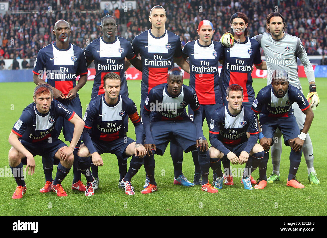 David Beckham plays his last match before retirement with Paris St