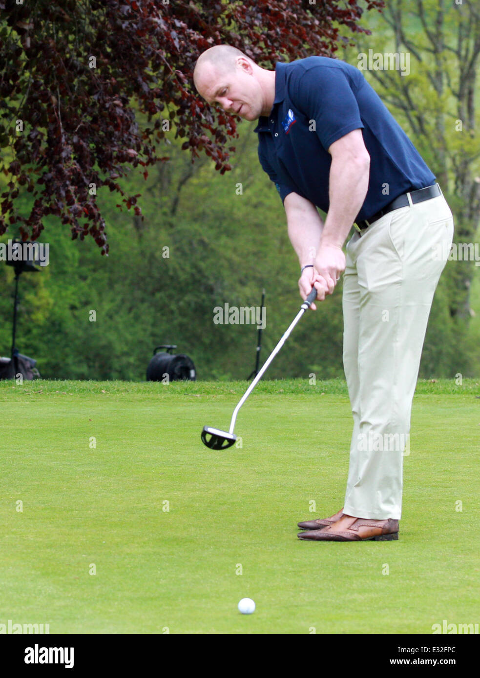 The Mike Tindall Charity Golf Classic at Mannings Heath Golf Club  Featuring: Mike Tindall Where: Horsham, United Kingdom When: Stock Photo