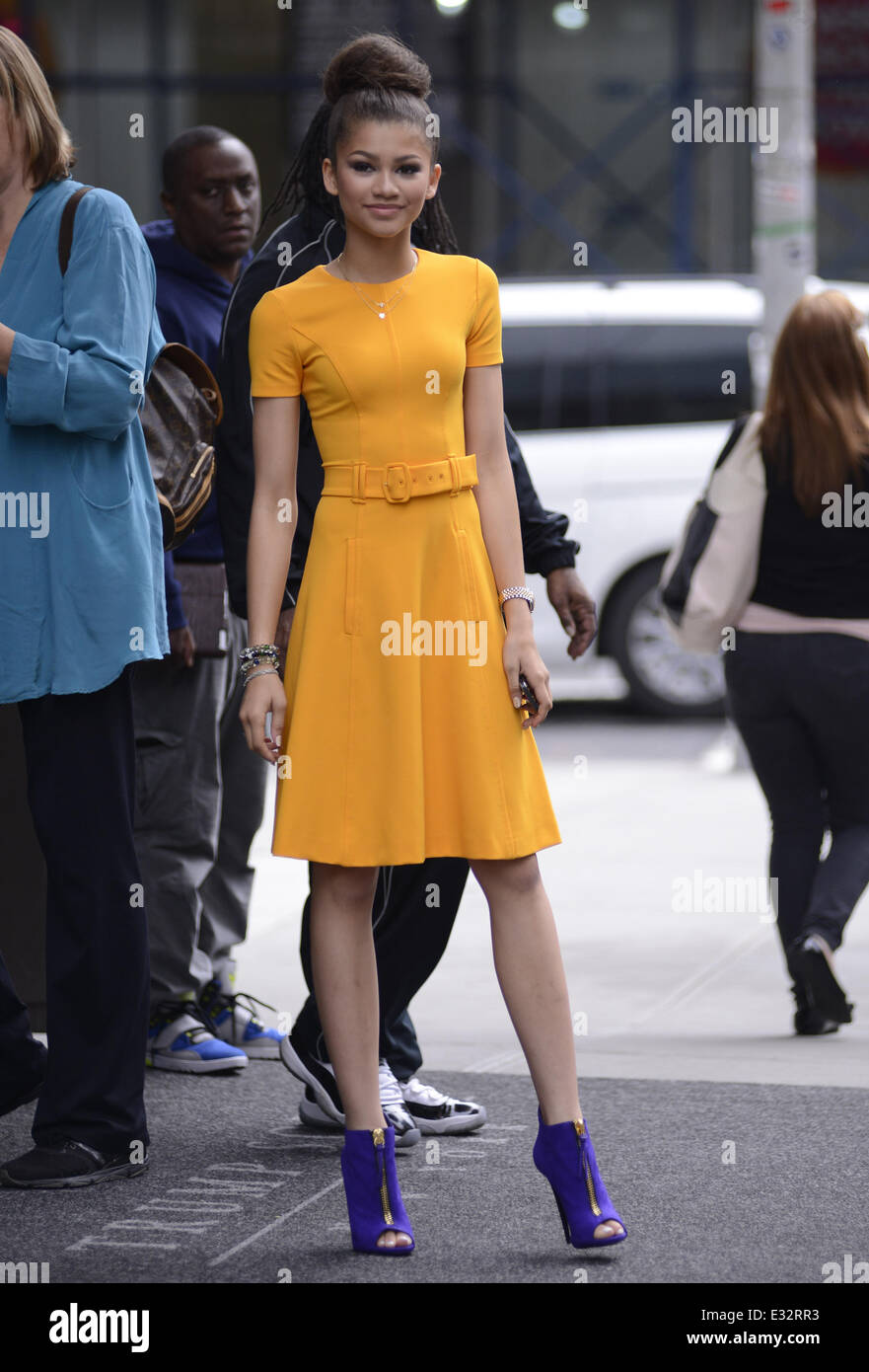Disney Actress Zendaya Coleman Seen Outside Her Manhattan Hotel Featuring Zendaya Coleman Where 