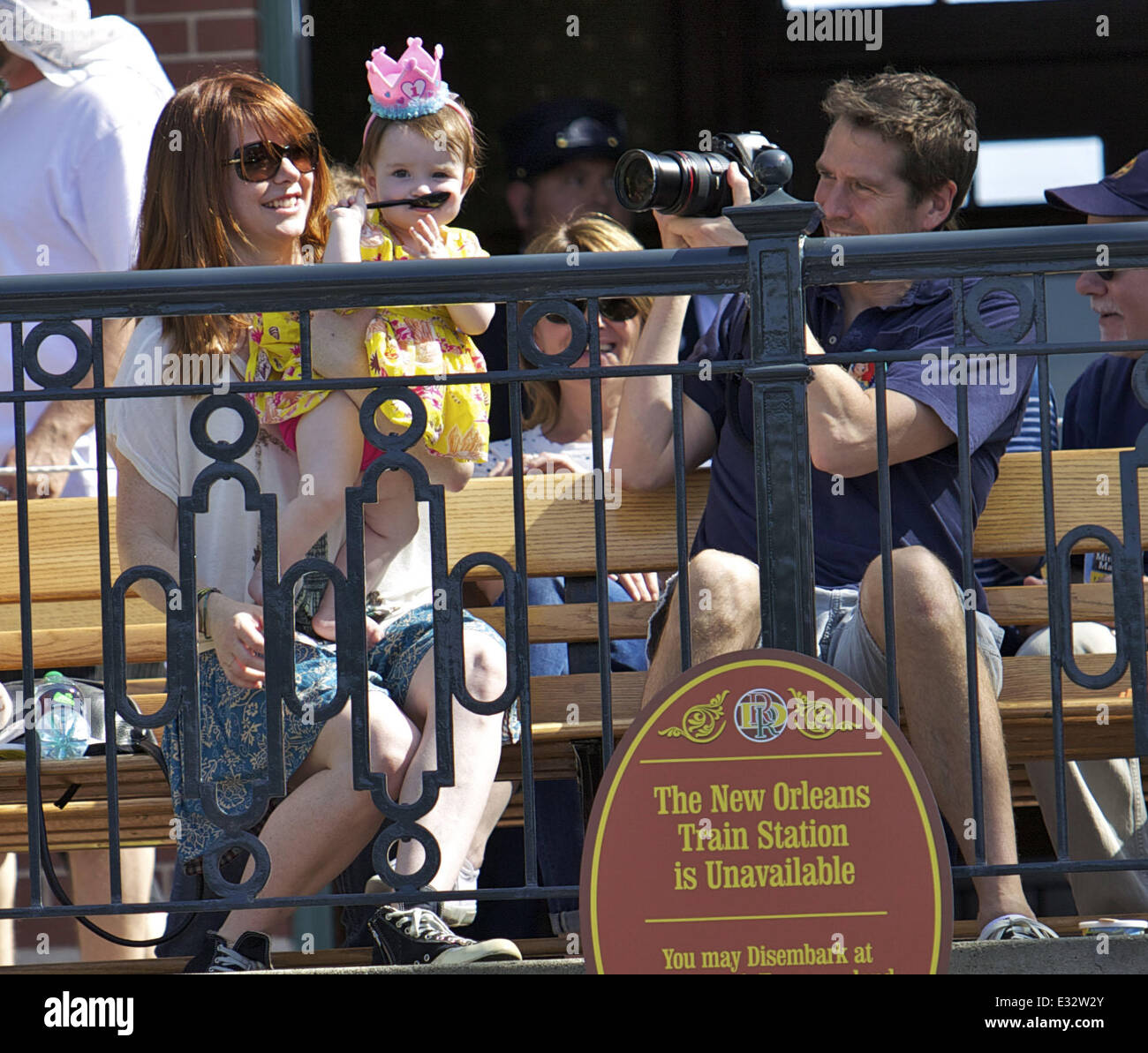 Alyson Hannigan and her family celebrate her daughter Keeva's first