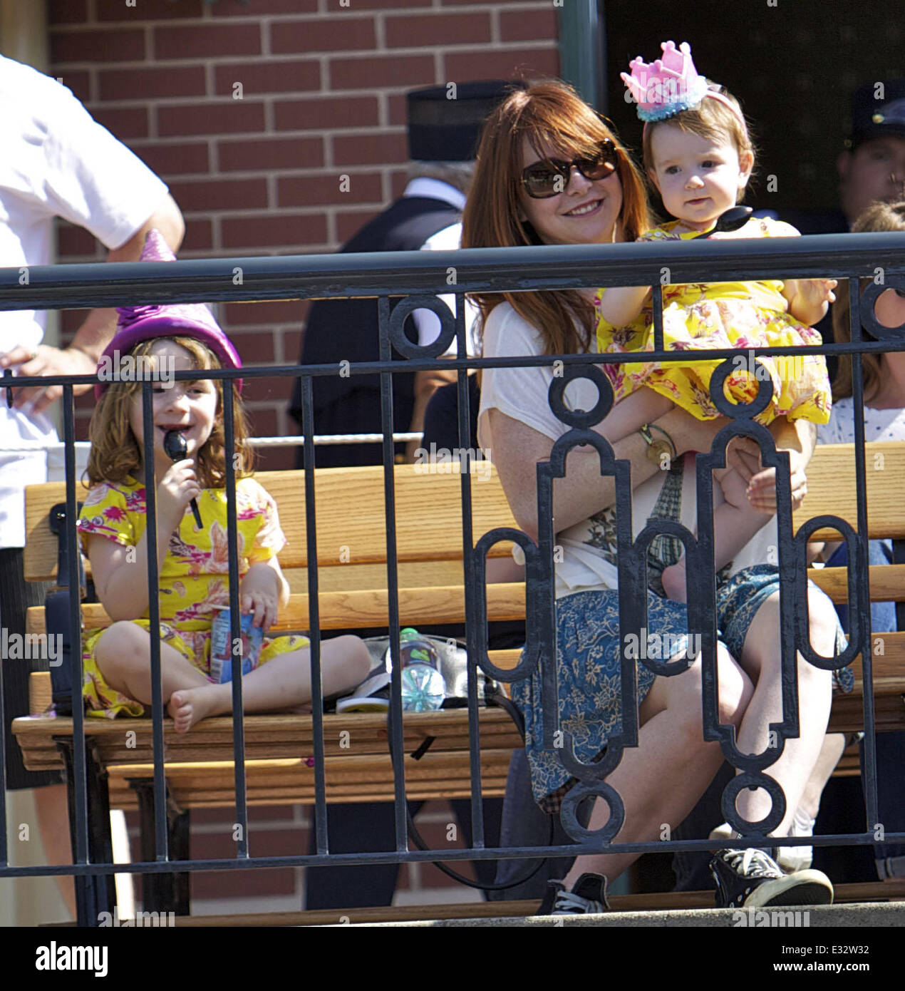 Alyson Hannigan and her family celebrate her daughter Keeva's first