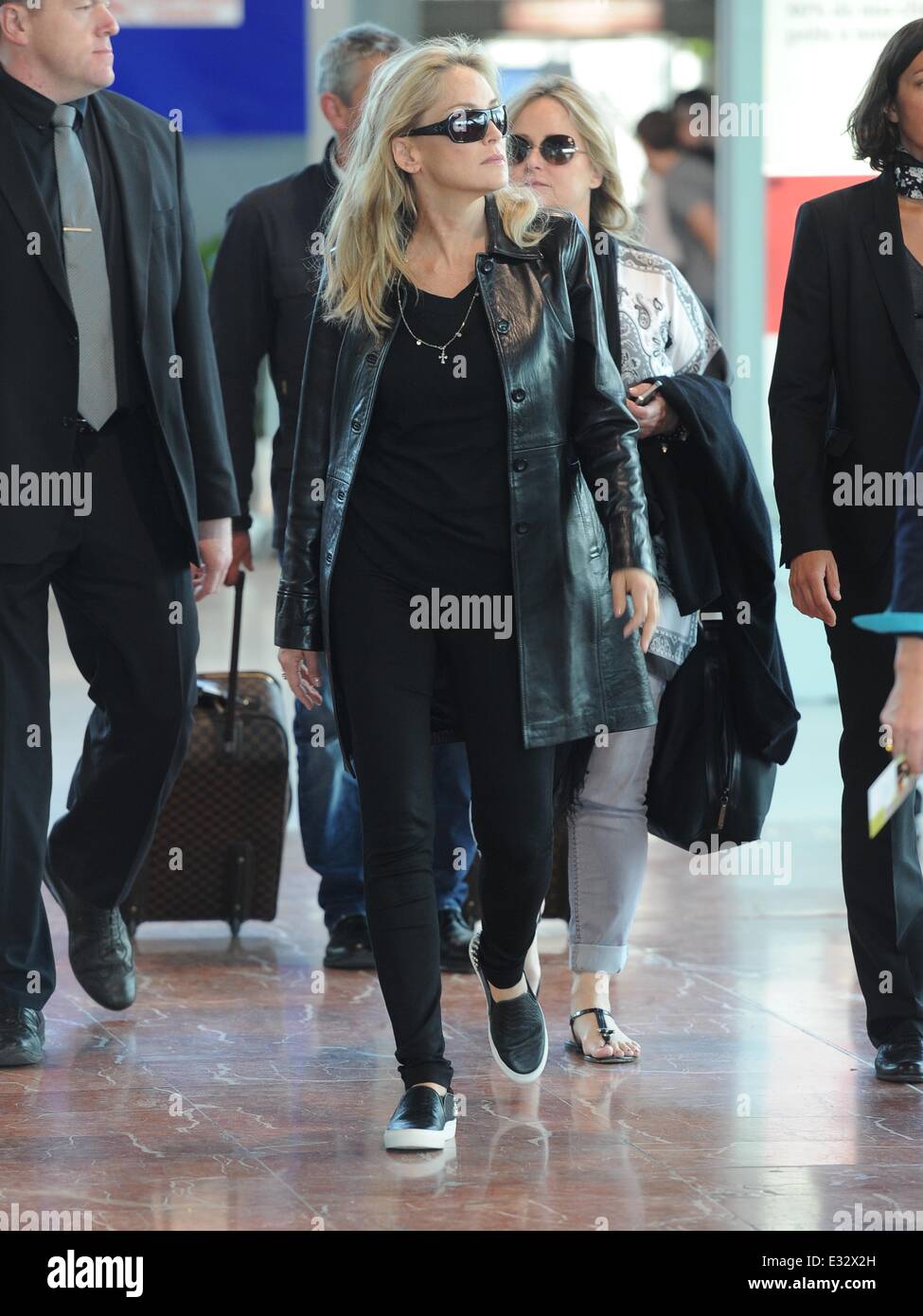 Celebrities at Nice Airport following the the 66th Cannes Film Festival ...