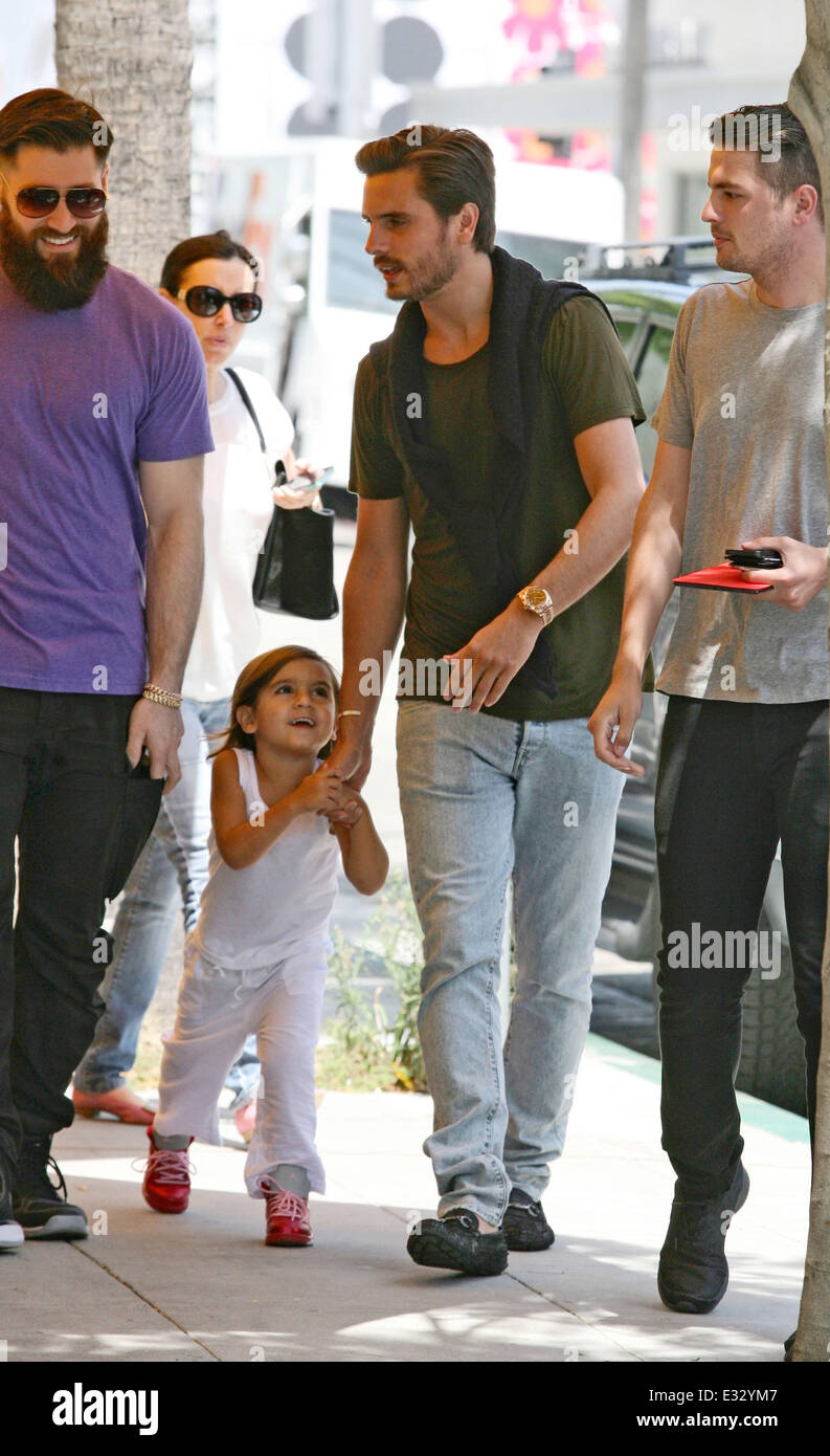 Scott Disick seen out and about with his son Mason in Beverly Hills  Featuring: Scott Disick,Mason Disick Where: Los Angeles, CA Stock Photo -  Alamy