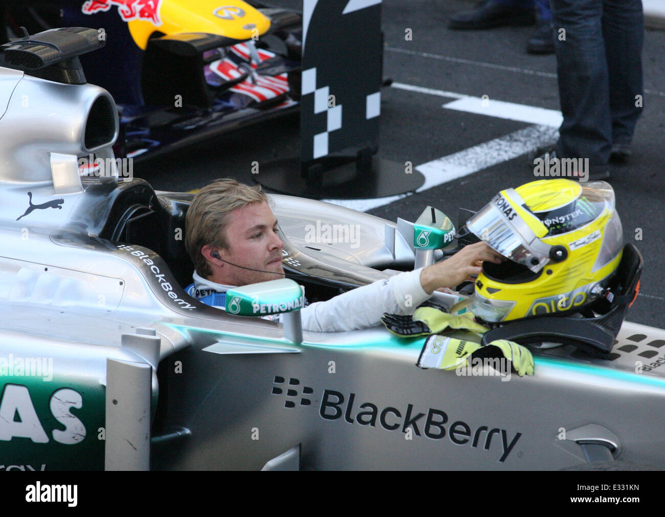 The 2013 Formula 1 Monaco Grand Prix - Podium Featuring: Nico Stock Photo - Alamy