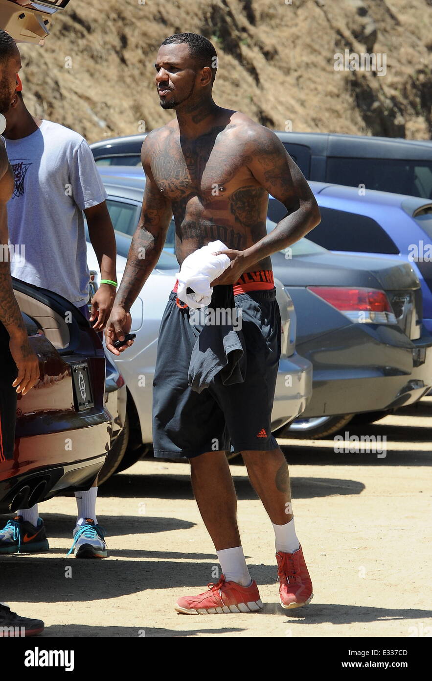Gangster rapper The Game spotted at Runyon Canyon hiking trail in ...