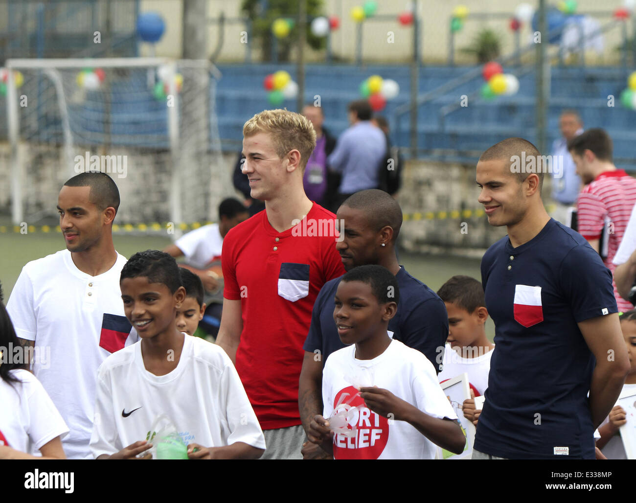 England football team in Copacabana ahead of the friendly international