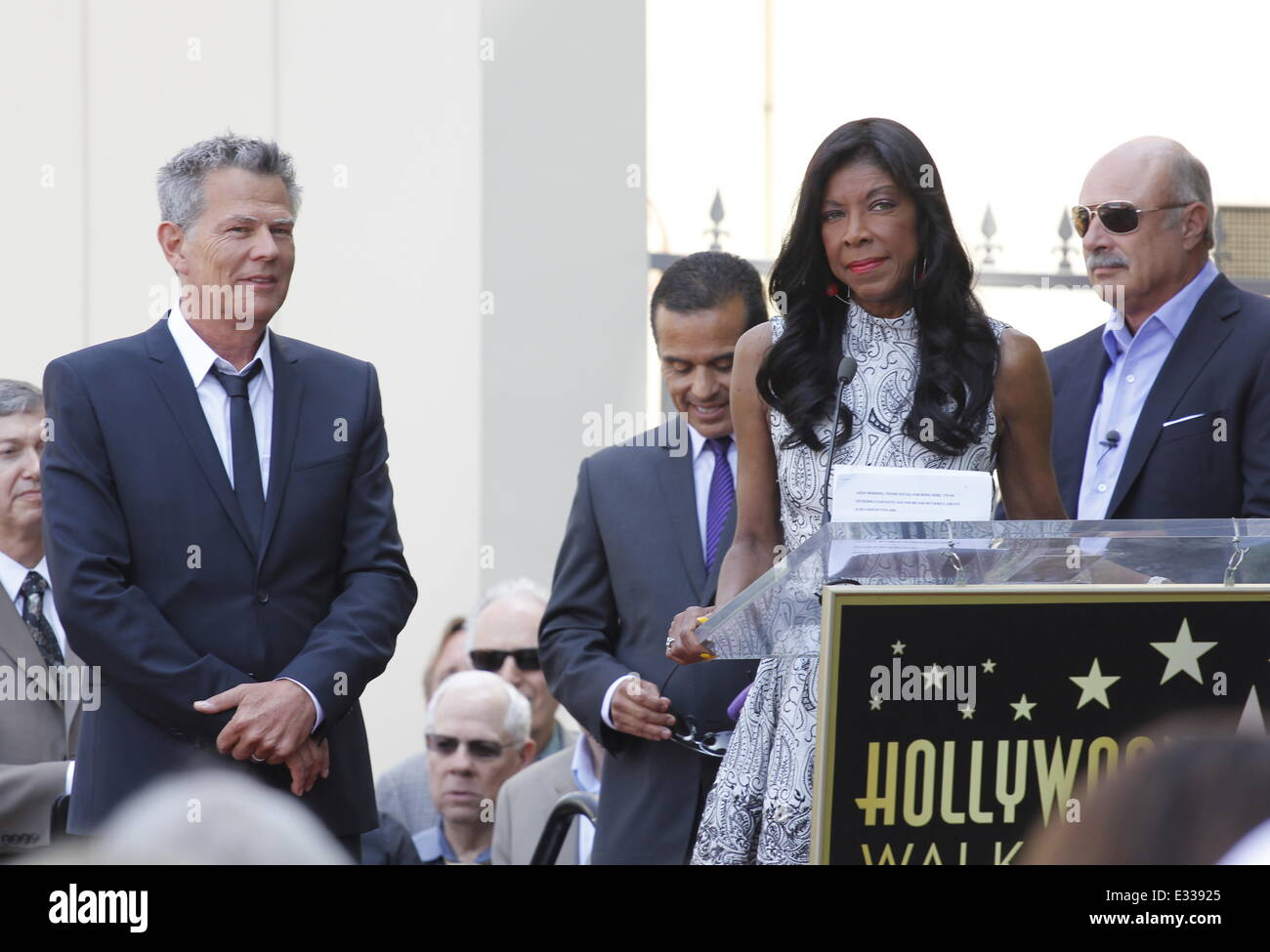 David Foster is honoured with a star on the Hollywood Walk of Fame  Featuring: David Foster,Natalie Cole,Dr. Phil McGraw Where: Los Angeles, CA, United States When: 31 May 2013 Stock Photo