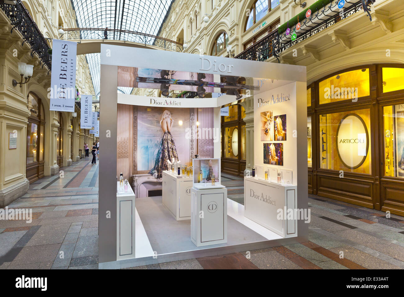 Luxury Louis Vuitton shop inside the famous Gum shopping mall in