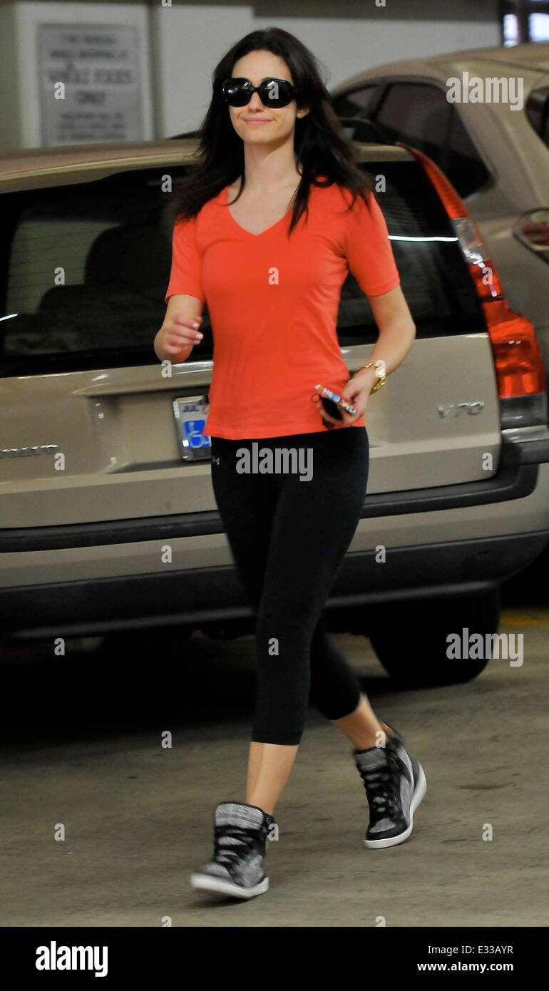 'Shameless' actress Emmy Rossum stops at Whole Foods Market in Beverly