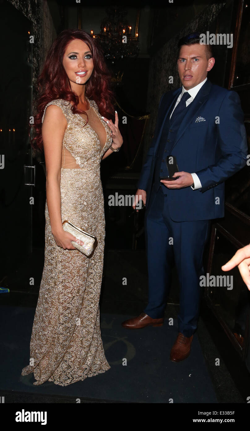 Amy Childs celebrates her birthday at Cafe de Paris Featuring: Amy
