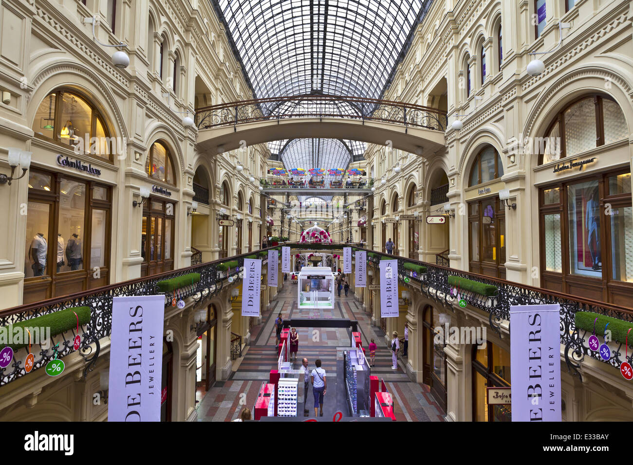 Luxury Louis Vuitton shop inside the famous Gum shopping mall in