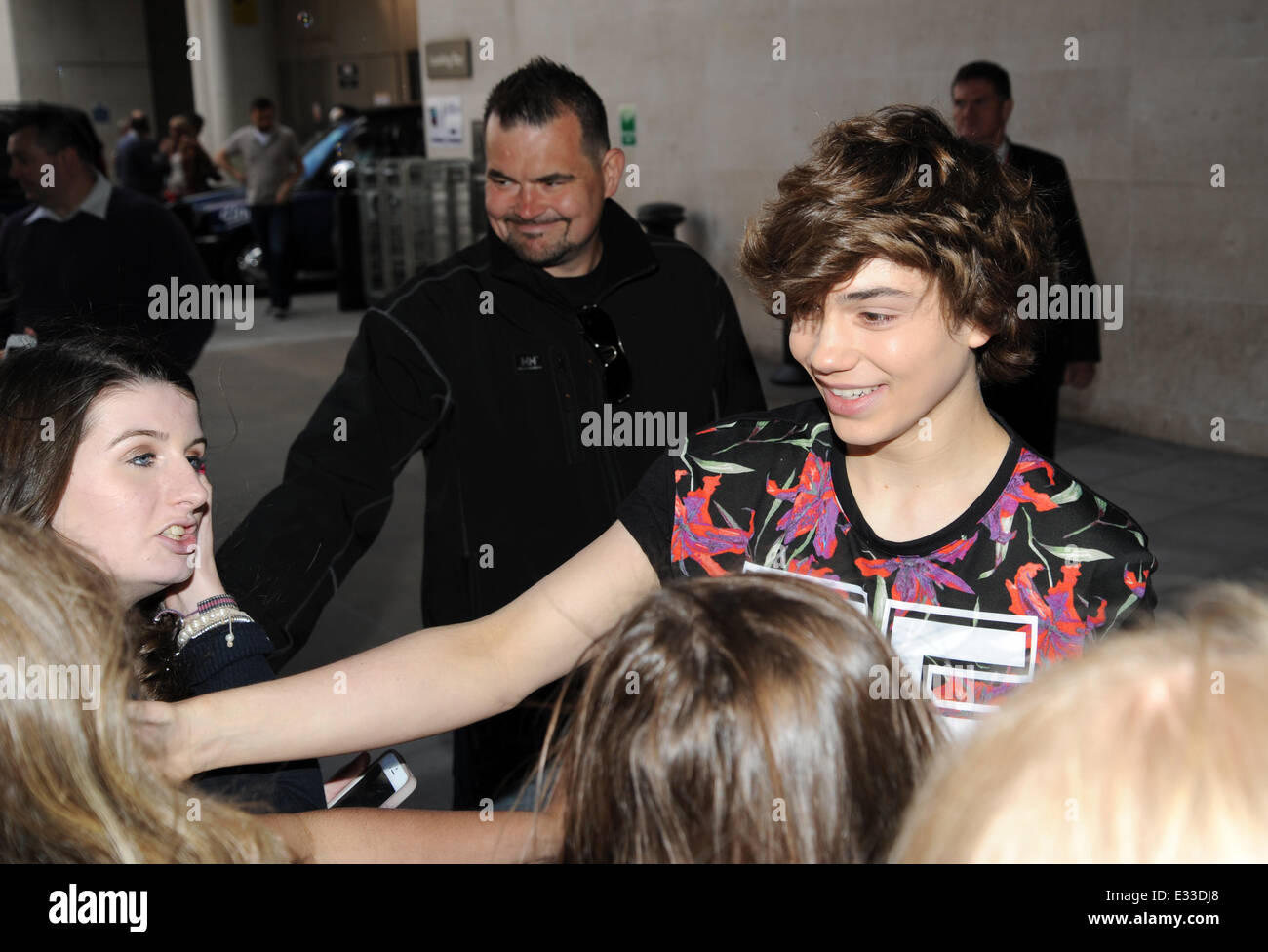 George Shelley of Union J pictured at BBC Radio 1. Featuring: George ...