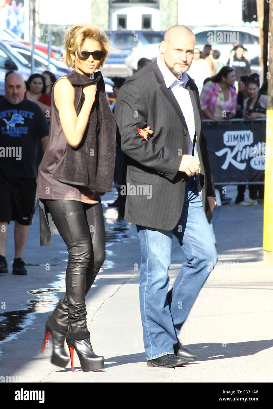 Ciara arrives for her appearance on 'Jimmy Kimmel Live!' in Hollywood