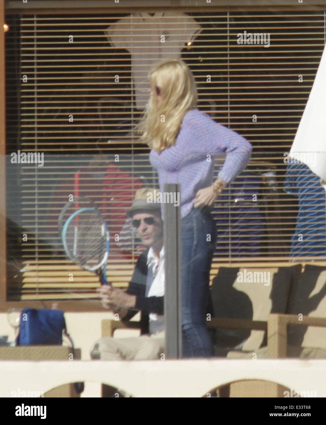 Claudia Schiffer, husband Matthew Vaughn and sons Casper, Clementine