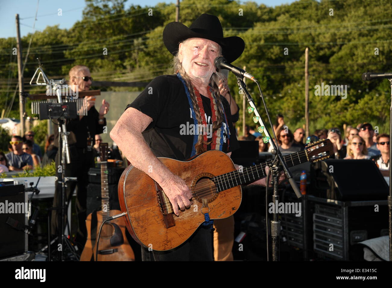 Willie Nelson performs in concert to benefit the Montauk Playhouse at