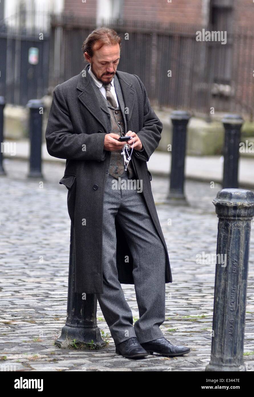 Filming of BBC drama 'Ripper Street' in Dublin Featuring: JEROME FLYNN ...