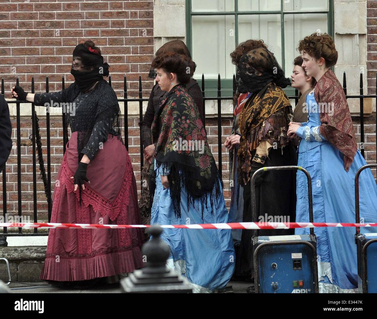 Filming of BBC drama 'Ripper Street' in Dublin Featuring: EXTRAS Where ...
