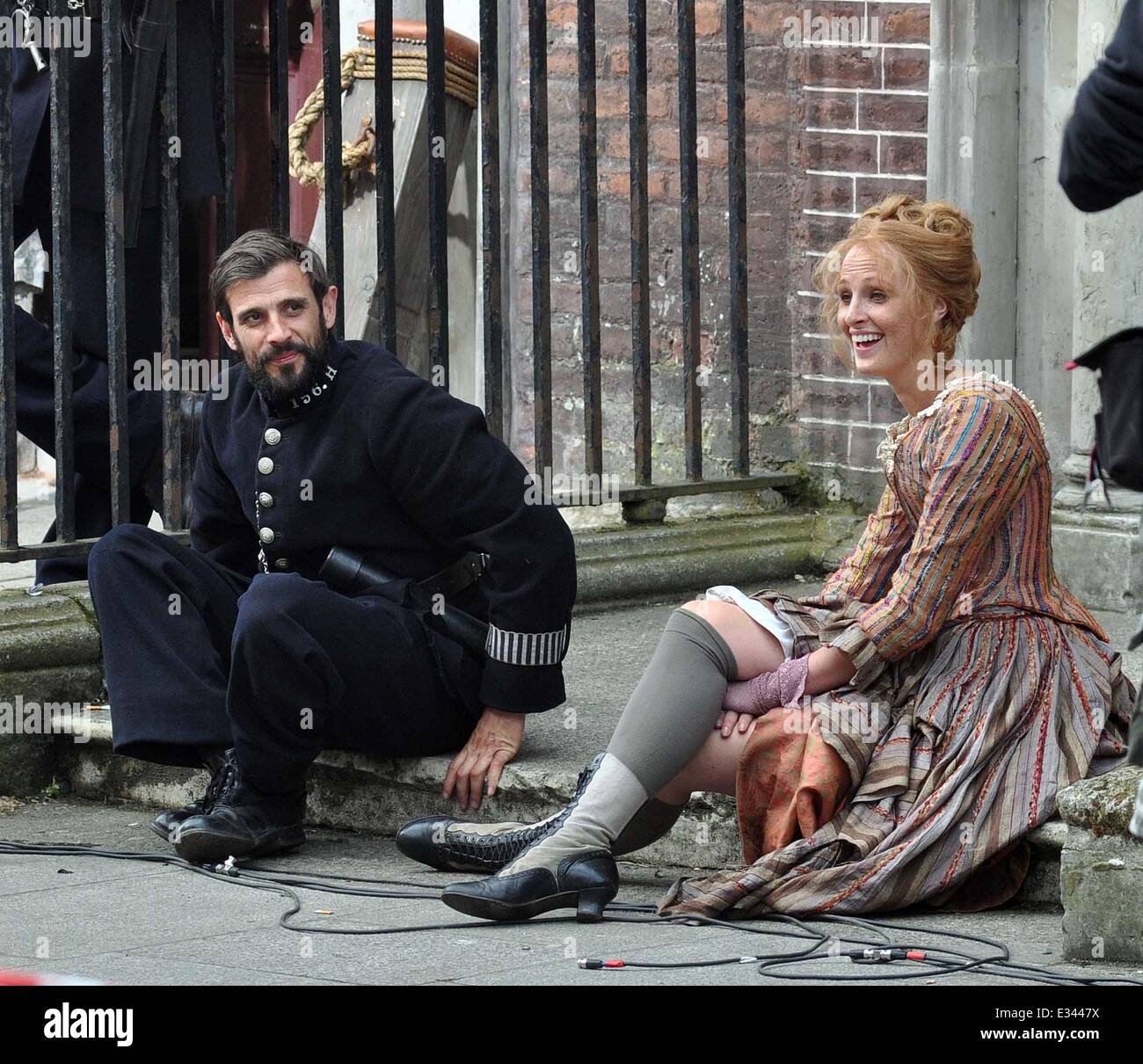Filming of BBC drama 'Ripper Street' in Dublin Featuring: EXTRAS Where ...