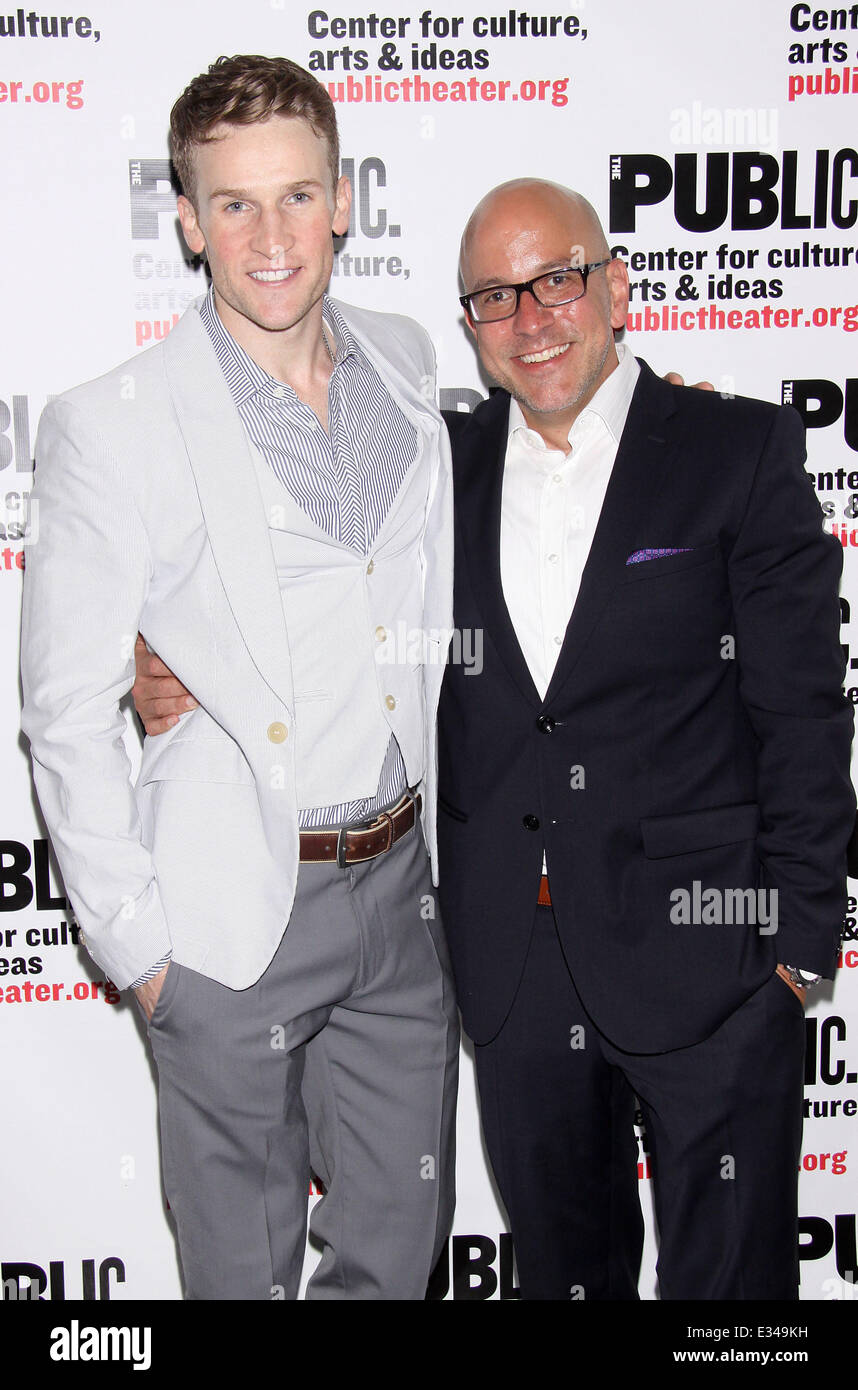 Opening night after party for 'Venice' at the Public Theater  Featuring: Claybourne Elder,Eric Rosen Where: New York City, New York, United States When: 13 Jun 2013 Stock Photo