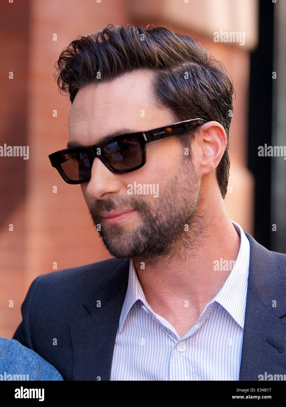 Adam levine out about in soho featuring hi-res stock photography and images  - Alamy
