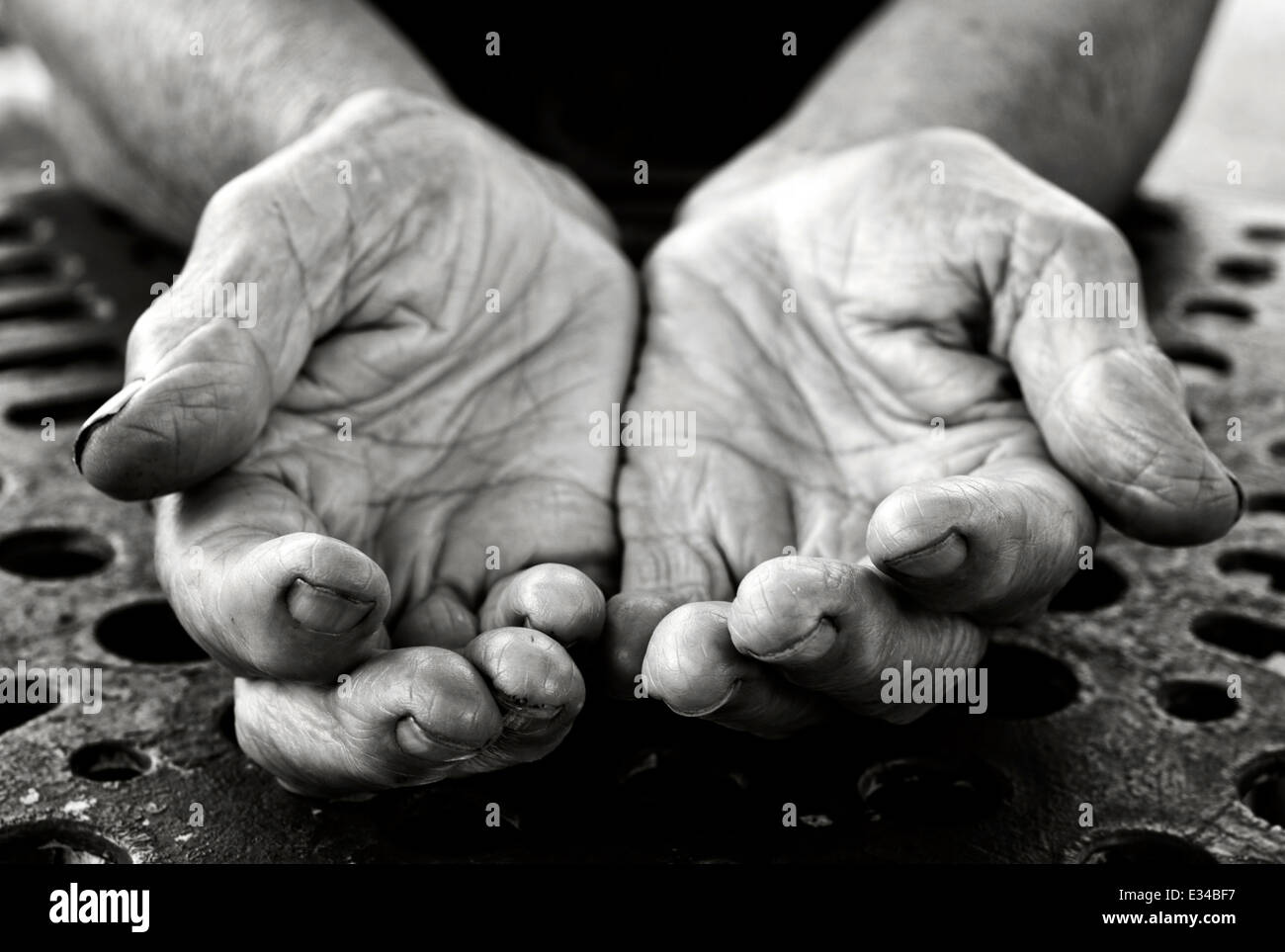Black white female hands hi-res stock photography and images - Alamy