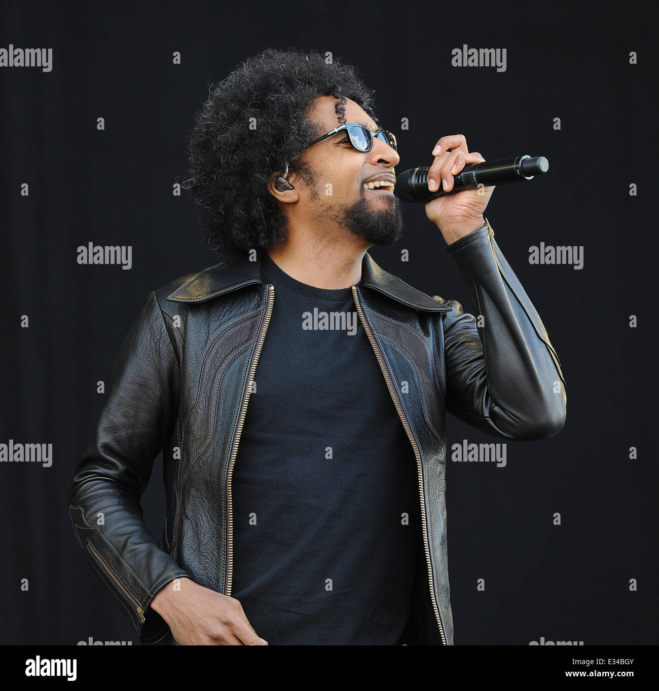 Alice In Chains Perform At Download Festival 2013  Featuring: Members Jerry Cantrell Sean Kinney Mike Inez William DuVall Where: Donnington Park, United Kingdom When: 15 Jun 2013 Stock Photo
