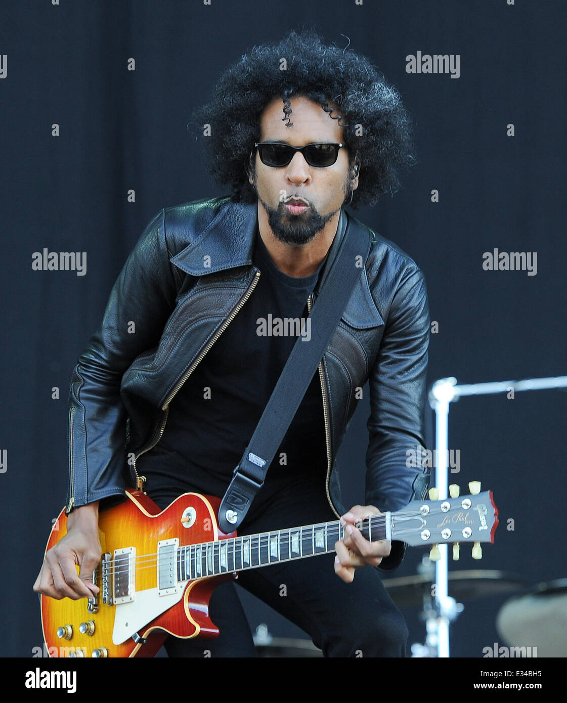 Alice In Chains Perform At Download Festival 2013  Featuring: Members Jerry Cantrell Sean Kinney Mike Inez William DuVall Where: Donnington Park, United Kingdom When: 15 Jun 2013 Stock Photo
