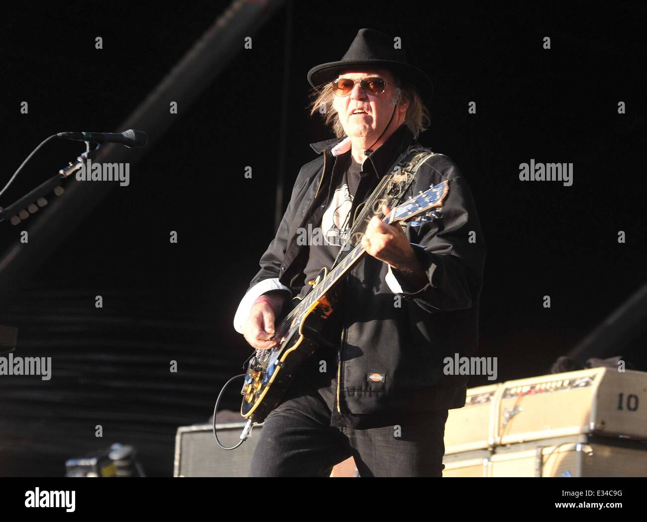 Neil Young and Crazy Horse perform live at RDS Arena Featuring: Neil ...