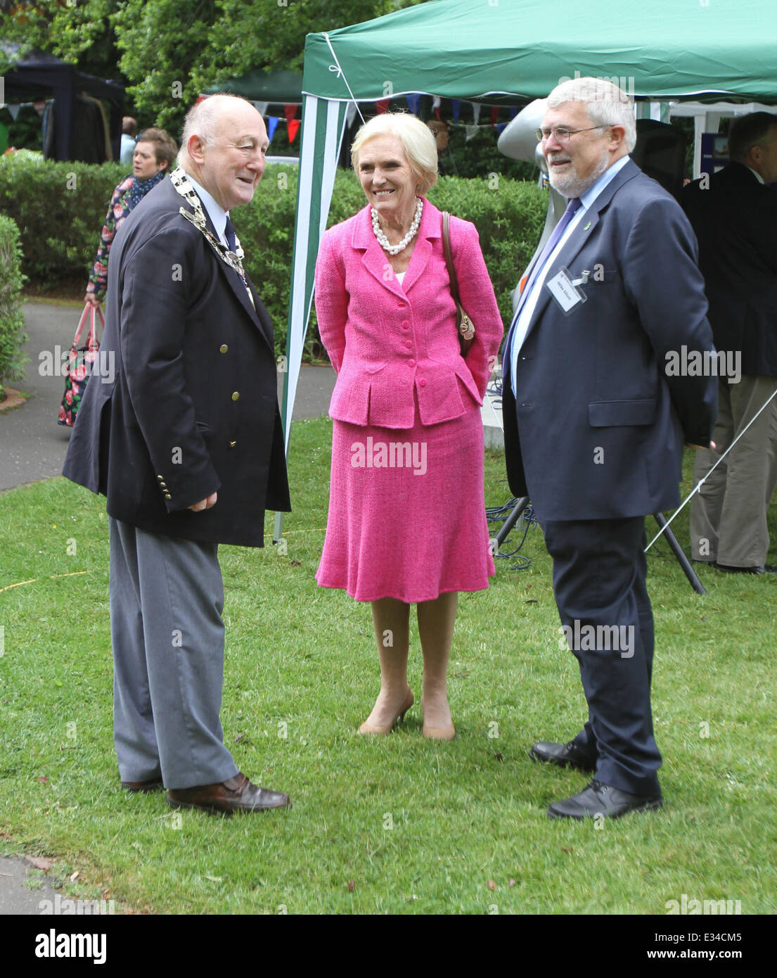 Mary Berry opens Beaconsfield Now 2013, a community event to show what the town has to offer  Featuring: Mary Berry Where: Beaconsfield, United Kingdom When: 15 Jun 2013 Stock Photo