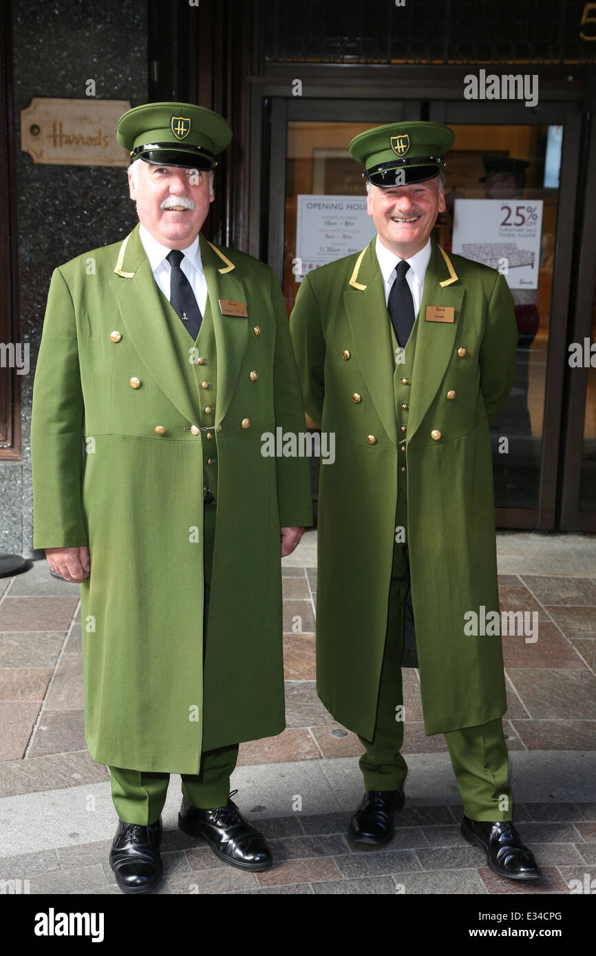 Flash mob dance routine at the Harrods Summer Sale launch photocall at