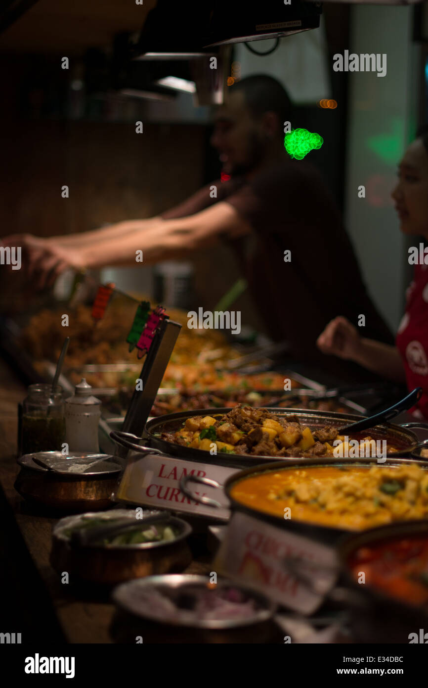 Curry in Camden market Stock Photo