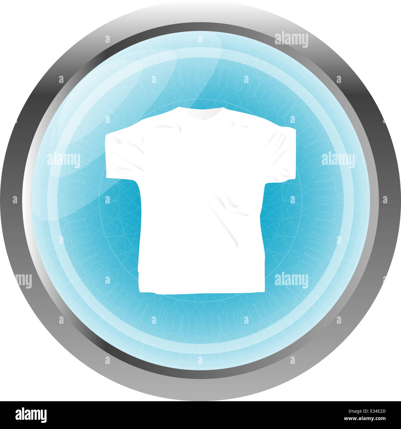Clothes for women or man. T-shirt icon isolated on white Stock Photo ...